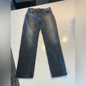 Mott & Bow Mom Jeans Womens 28x28 Black Denim Dark Wash High Rise